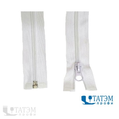 Молния спираль Т-5, 80 см, белая (17,5 г/м) LOGO