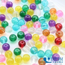 Бисер 12/0 мелкий (450 г) прозрачный блестящий цветной