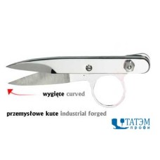 Ножницы MUNDIAL 11,5 см, 811-4.1/2" кованые изогнутые для обрезки ниток, Бразилия