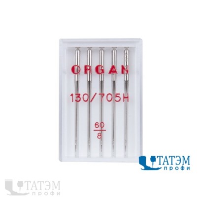 Иглы ORGAN 130/705H №60 универс., упак. 5 шт