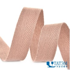 Лента киперная 10 мм хлопок 2,5 г/см, арт.TBY.CT10293, цв.F293 бежевый, уп. 50 м