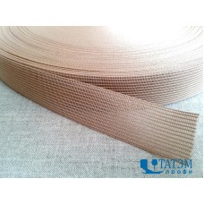 Тесьма окантовочная (плотная) 32 мм, бежевый, рулон 150 м, РФ