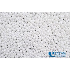 Бисер 8/0 средний (450 г) белый непрозрач