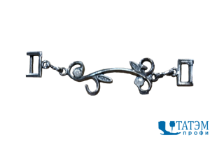 Украшение 95 х 20 мм, оксид (т. никель), арт. 5400, уп 10 шт