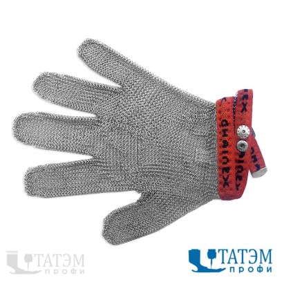 Перчатка кольчужная р-р S3 (красная)