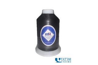 Нитки вышивальные MH 120 D/2 п/э  (цвета по карте ISACORD), черные, 5000 м, КНР