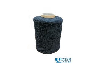 Спандекс (нить-резинка в оплетке) 42#  черная, 500 гр