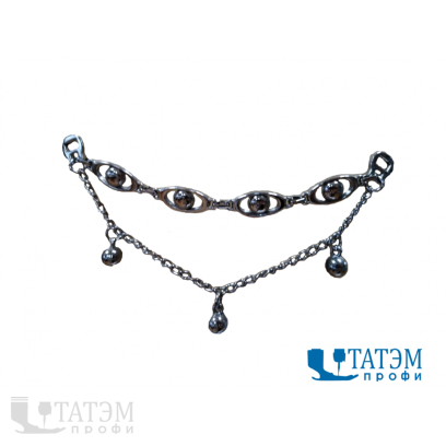 Украшение 150 х 11 мм, оксид (т.никель), арт. 3403, уп 10 шт