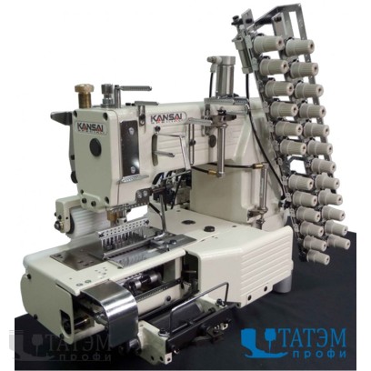 Kansai Special FX-4412PMD 1/4" (6.4 мм) Промышленная швейная 12-ти игольная машина (комплект)