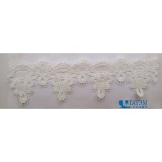 Кружево 60 мм (уп = 18,3 м) белое, арт. 6303-0162