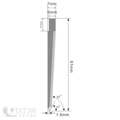 Удлинённые лезвия iECHO E64-8 для осциллирующих ножей