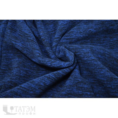 Флис меланж (катионик) 240 гр/м2, 100% пэ, шир. 180 см, василек