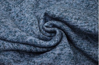 Флис вязанка 320 гр/м2, 100% пэ, шир. 180 см, индиго