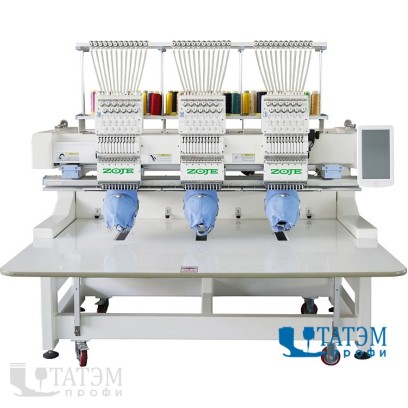 ZOJE ZJ-1203HC (400x400) Вышивальная трехголовочная 12-игольная машина (комплект)