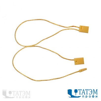 Пломба-этикеткодержатель 9 см, желтый, упак. 1000 шт