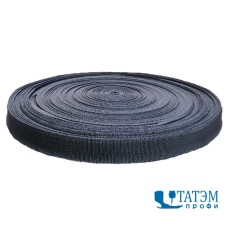 Лента ременная (стропа) 30 мм черная, 13 г/м.пог, рулон 50 м