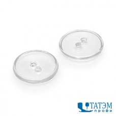 Пуговица 17 мм, ПС прозрачная, 2-4 отверстия, упак. 1000 шт