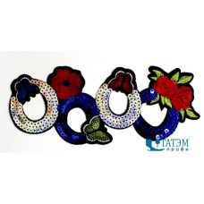 Термоаппликация с пайетками 19,8 х 9,00 см 