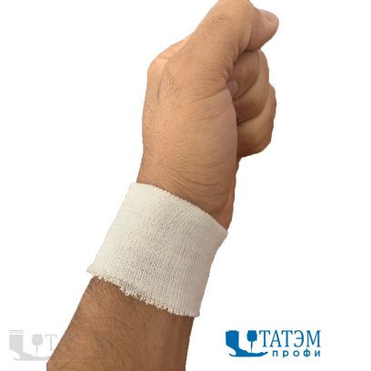 Манжеты трикотажные 6,0 х 5,5 см (неоверлоч.) п/э, белые