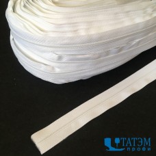 Молния спираль рулонная Т-3 белая, усиленная (с кордом), упак. 400 м