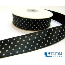 Лента декор. атласная с рис.