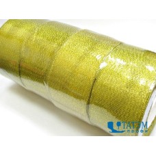 Лента декор.металлизированная (люрекс) 50 мм, золото, уп. 100 ярд: 4 рул по 25 ярд