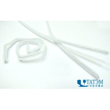 Проволока для плетения с ворсом (синель/шенил) 0,6 х 30 см, арт. А 024 белый, уп. 100 шт