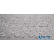 Кружево 80 мм белое (уп = 18,3 м) арт. 6304-0165