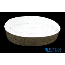 Лента эластичная декоративная (резинка) 28 мм, белое золото, уп 10 м