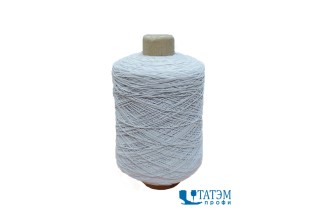 Спандекс (нить-резинка в оплетке) 37#  белая, 500 гр.