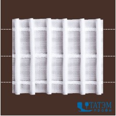 Шторная тесьма 67 мм, матовая "шестикарманка", арт. 0с803ПЭ, белая, 50 м