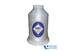 Нитки вышивальные MH 120 D/2 п/э  (цвета по карте ISACORD), белые, 5000 м, КНР