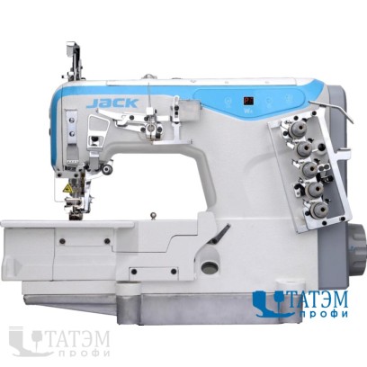 JACK JK-W4-D-01GB (6,4 мм) Плоскошовная швейная машина для трикотажа (комплект)