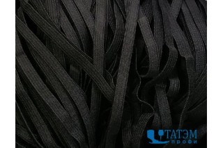 Резинка 10 мм, вязаная, басмы 100 м, черная