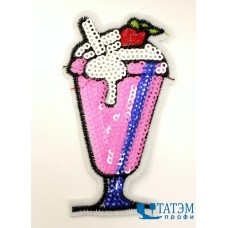 Термоаппликация с пайетками 5,0 х 9,0 см 