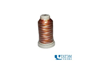 Нитки вышивальные 120 D/2 Rayon (вискоза) мультиколор, цв. 7736, 1000 м, КНР