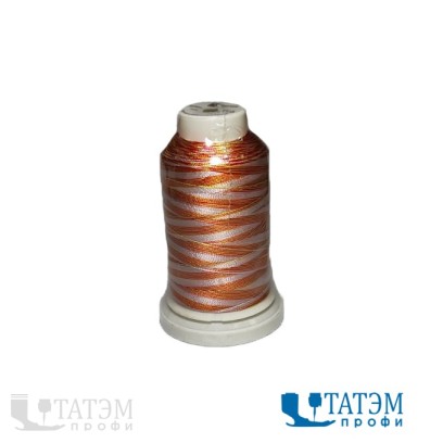 Нитки вышивальные 120 D/2 Rayon (вискоза) мультиколор, цв. 7736, 1000 м, КНР
