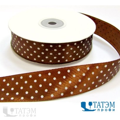 Лента декор. атласная с рис.