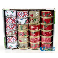 Лента декоративная подарочная 38 мм 