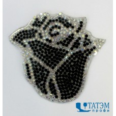 Термоаппликация со стразами 6,0 х 5,5 см 