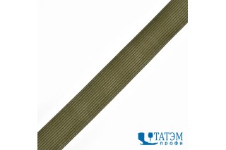Тесьма окантовочная 32 мм, 3,9 г/м, оливковый (051), 100 м