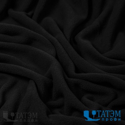 Флис антипиллинг двухсторонний 130 г/м2, шир. 150 см, черный