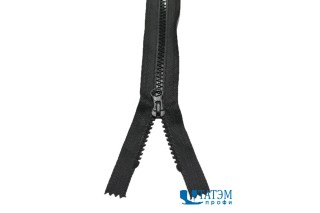 Молния трактор Т-8, 1 бегунок, 70 см, черная (36 г/м) КНР