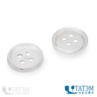 Пуговица 17 мм, ПП: цветная, полупроз, 2-4 отверстия, упак. 1000 шт