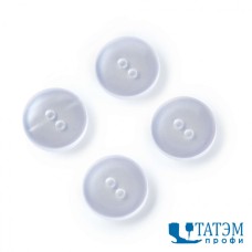Пуговица 18 мм, №28: прозр., 2 отв., упак. 2160 шт, Турция