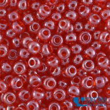 Бисер прозрачный 450 г, красный