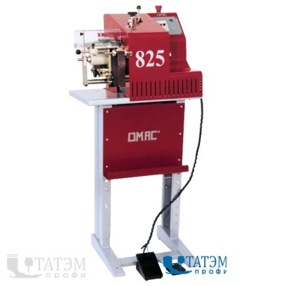 OMAC 825 Вертикальная машина для дублирования / подрезки (триммер) и округления кромок ремней, Италия