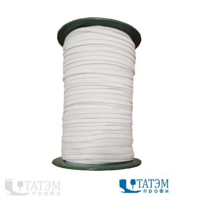Резинка 4 мм, вязаная, арт. 0004, катушка 300 м, белая