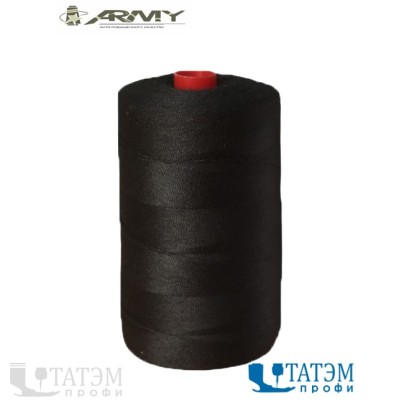 Нитки армированные 45 ЛЛ, 2500 м, "ARMY", КНР, черные
