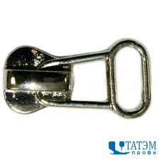 Бегунок для трактор Т-5 с пуллером для ленты, арт. XY-165, никель (упак 100 шт)